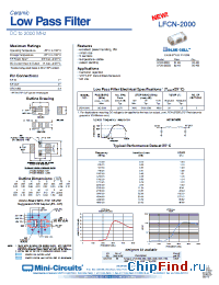 Datasheet LFCN-2000 manufacturer Mini-Circuits