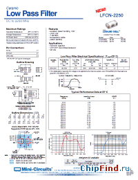 Datasheet LFCN-2250D manufacturer Mini-Circuits
