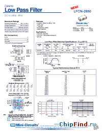 Datasheet LFCN-2850 manufacturer Mini-Circuits