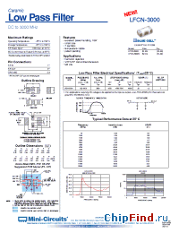 Datasheet LFCN-3000D manufacturer Mini-Circuits