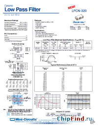 Datasheet LFCN-320D manufacturer Mini-Circuits