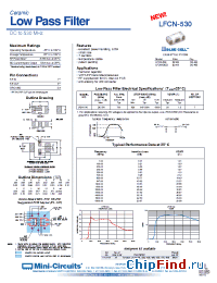 Datasheet LFCN-530 manufacturer Mini-Circuits