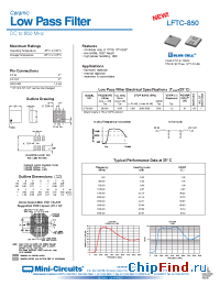 Datasheet LFTC-850 manufacturer Mini-Circuits
