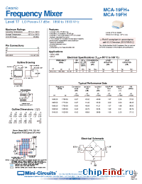 Datasheet MCA-19FH manufacturer Mini-Circuits