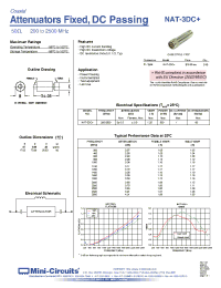 Datasheet NAT-3DC+ manufacturer Mini-Circuits