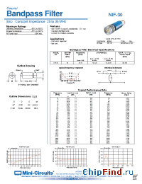 Datasheet NIF-21.4 manufacturer Mini-Circuits