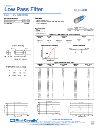 Datasheet NLP-2.5 manufacturer Mini-Circuits