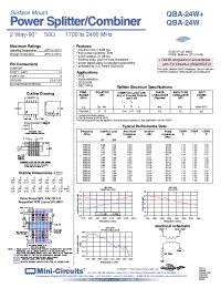 Datasheet QBA-24W manufacturer Mini-Circuits