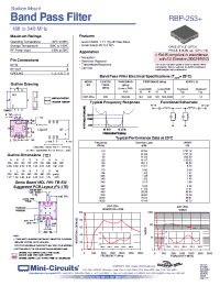 Datasheet RBP-253+ manufacturer Mini-Circuits