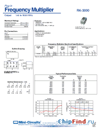 Datasheet RK-3000 manufacturer Mini-Circuits