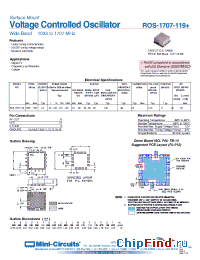 Datasheet ROS-1707-119+ manufacturer Mini-Circuits