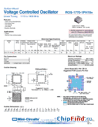 Datasheet ROS-1770-1PH19+ manufacturer Mini-Circuits
