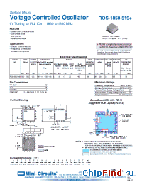 Datasheet ROS-1850-519+ manufacturer Mini-Circuits