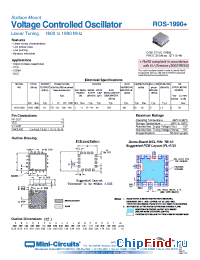 Datasheet ROS-1990+ manufacturer Mini-Circuits