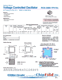 Datasheet ROS-3080-1PH19+ manufacturer Mini-Circuits