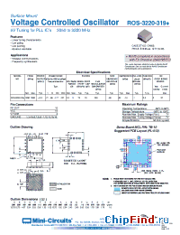 Datasheet ROS-3220-319+ manufacturer Mini-Circuits