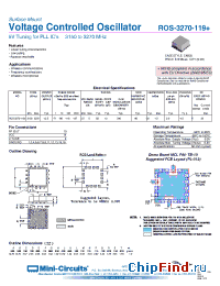 Datasheet ROS-3270-119+ manufacturer Mini-Circuits