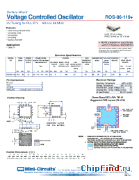 Datasheet ROS-86-119+ manufacturer Mini-Circuits