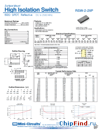 Datasheet RSW-2-25P manufacturer Mini-Circuits