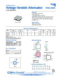 Datasheet RVA-2500 manufacturer Mini-Circuits