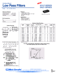 Datasheet SALF-116 manufacturer Mini-Circuits