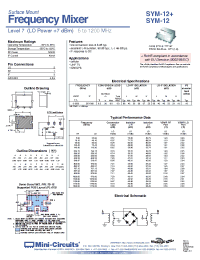 Datasheet SYM-12+ manufacturer Mini-Circuits