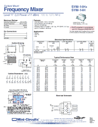 Datasheet SYM-14H+ manufacturer Mini-Circuits