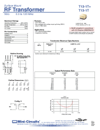 Datasheet T1.18-3+ manufacturer Mini-Circuits