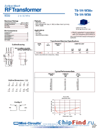 Datasheet T9-1H+ manufacturer Mini-Circuits