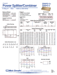Datasheet ZB8PD-2-S manufacturer Mini-Circuits