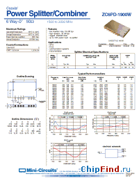 Datasheet ZC6PD-1900W-S manufacturer Mini-Circuits