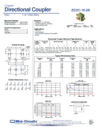 Datasheet ZEDC-10-2B manufacturer Mini-Circuits