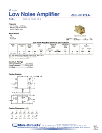 Datasheet ZEL-0812LN manufacturer Mini-Circuits