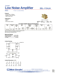 Datasheet ZEL-1724LN manufacturer Mini-Circuits