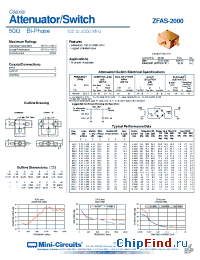 Datasheet ZFAS-2000B manufacturer Mini-Circuits