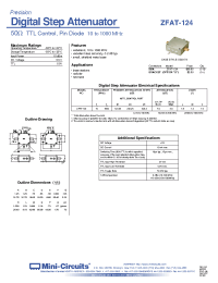Datasheet ZFAT-124 manufacturer Mini-Circuits