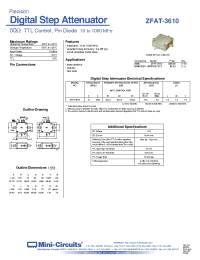 Datasheet ZFAT-3610 manufacturer Mini-Circuits