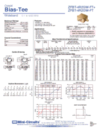 Datasheet ZFBT-4R2GW-FT+ manufacturer Mini-Circuits