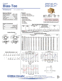 Datasheet ZFBT-6G-FTB manufacturer Mini-Circuits
