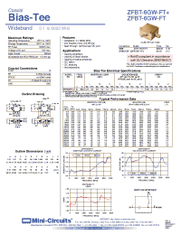 Datasheet ZFBT-6GW-FT manufacturer Mini-Circuits