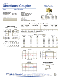 Datasheet ZFDC-10-22B manufacturer Mini-Circuits