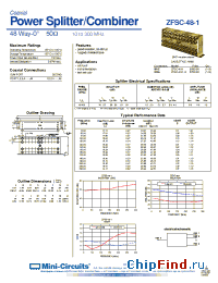 Datasheet ZFSC-48-1 manufacturer Mini-Circuits