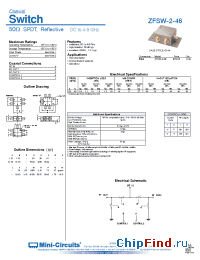 Datasheet ZFSW-2-46 manufacturer Mini-Circuits