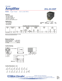 Datasheet ZHL-03-5WF manufacturer Mini-Circuits