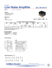 Datasheet ZHL-0812HLN manufacturer Mini-Circuits
