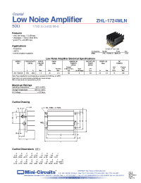 Datasheet ZHL-1724MLN manufacturer Mini-Circuits