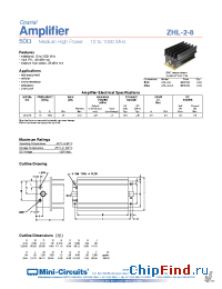 Datasheet ZHL-2-8 manufacturer Mini-Circuits