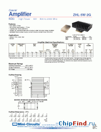 Datasheet ZHL-5W-2G-S manufacturer Mini-Circuits