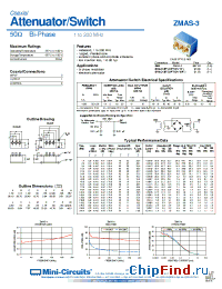 Datasheet ZMAS-3 manufacturer Mini-Circuits