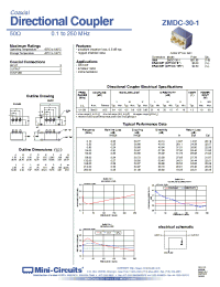Datasheet ZMDC-30-1 manufacturer Mini-Circuits